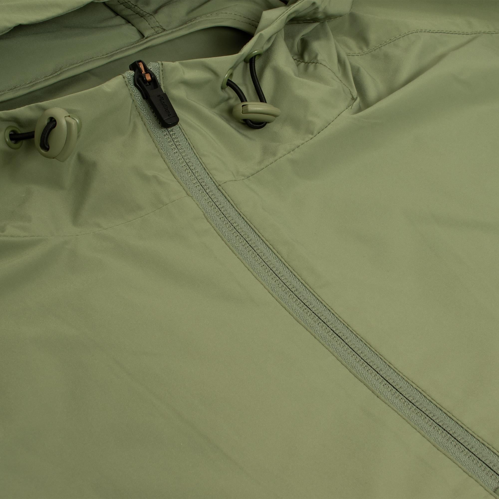 Malbon Golf M Script Nylon Anorak Golf Jacket Sage